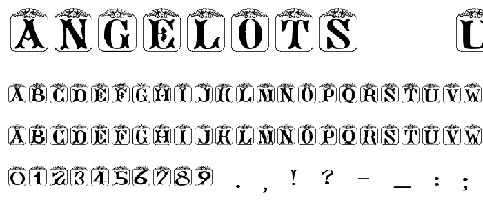 Angelots (Unregistered) font